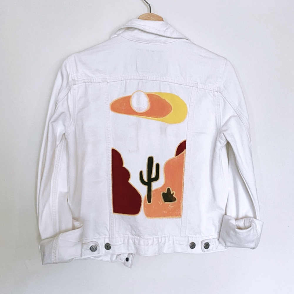 Hand painted vintage Levi’s jacket